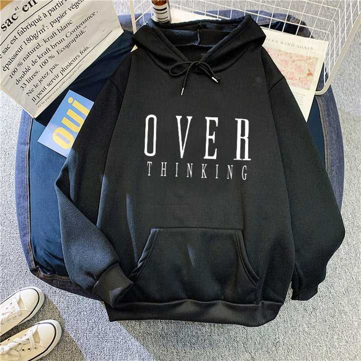 Kvinne hettegenser med kreativt trykkdesign Skjora