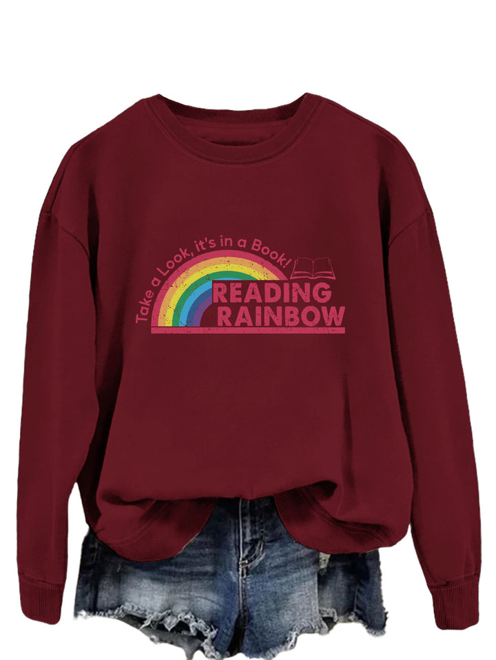 Dame avslappet sweatshirt med unik trykk Skjora