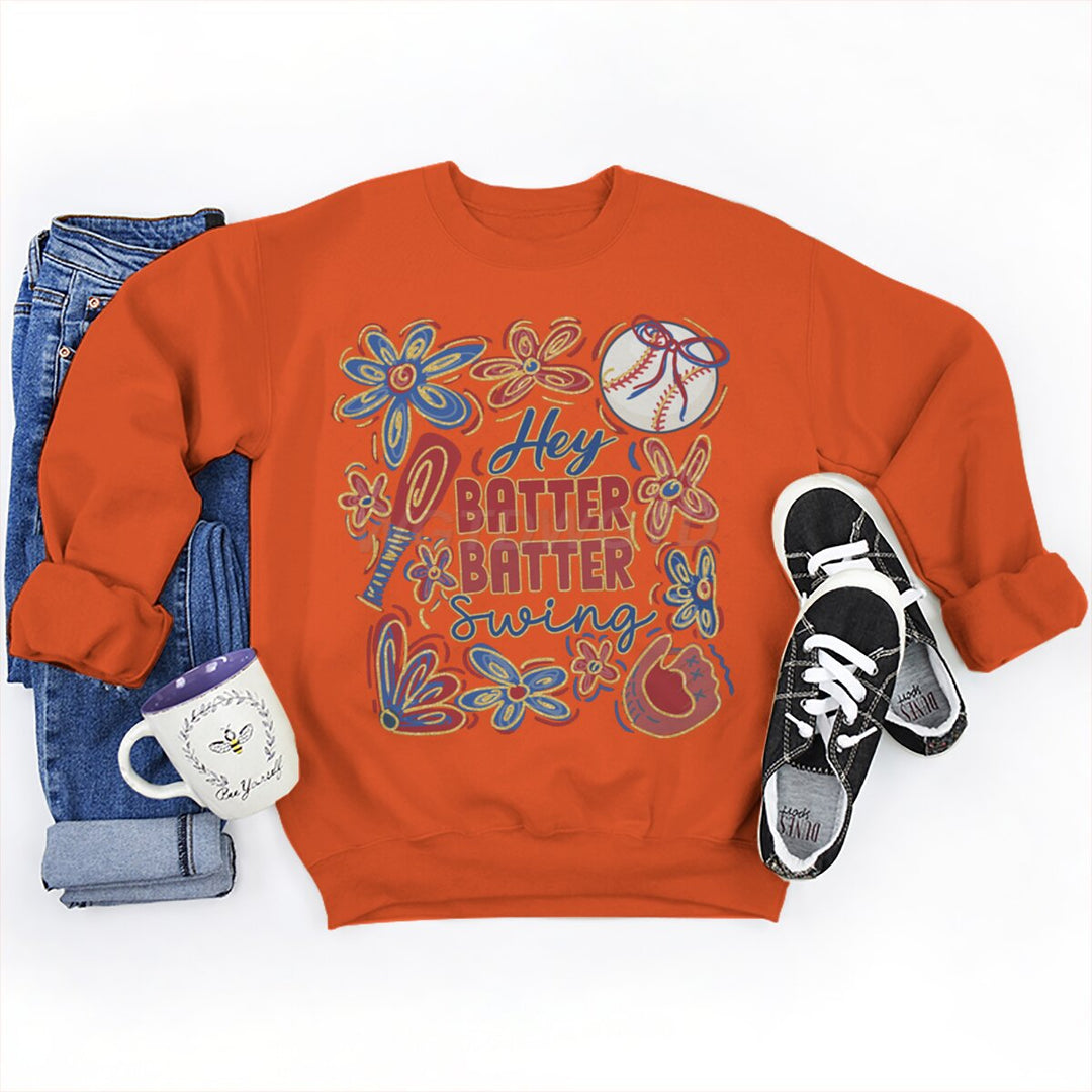 Damer sweatshirt med kreativ baseballmotiv og avslappet snitt Skjora