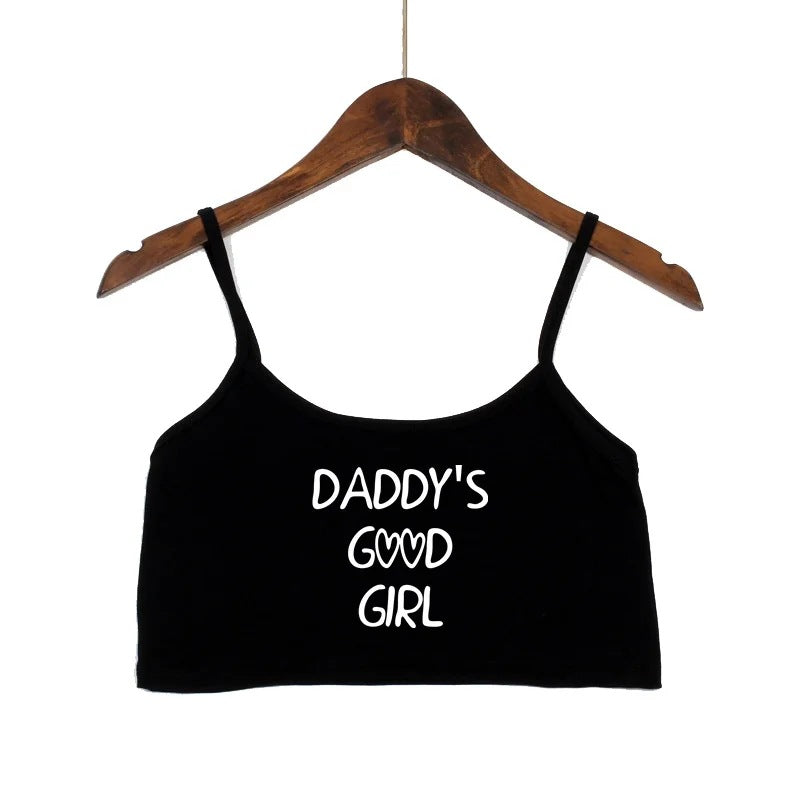 Damer moteriktig Crop-Top med dekorerte stropper Skjora