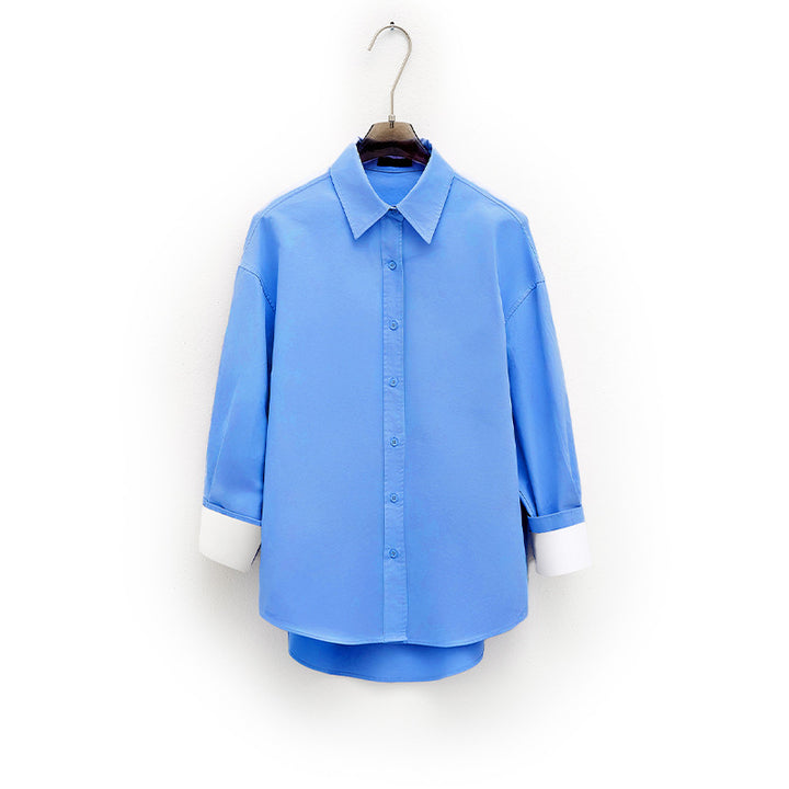 Dame Elegant og komfortabel bluse med innsnittede ermer Skjora