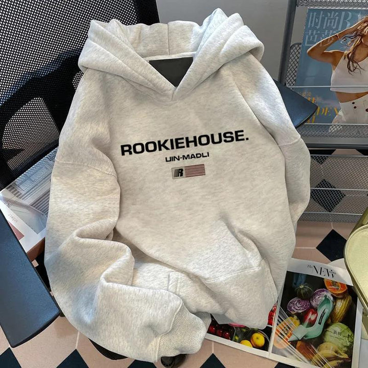 Kvinnes koselige oversized hettegenser Skjora