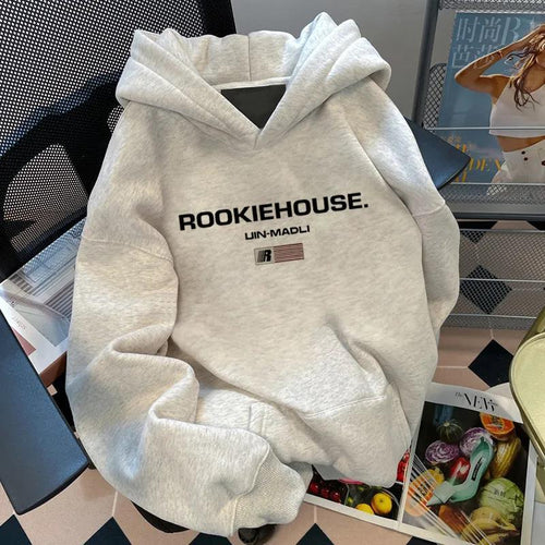 Kvinnes koselige oversized hettegenser Skjora