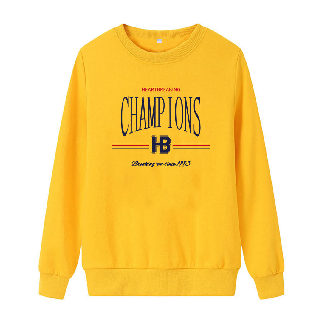 Damer sweatshirt med moderne grafisk trykk Skjora
