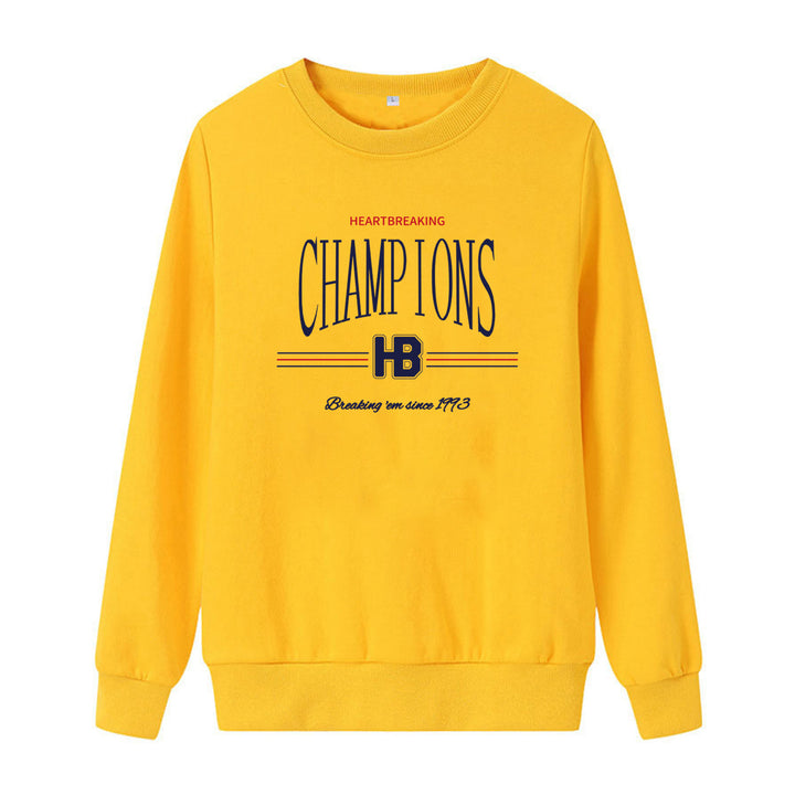 Damer sweatshirt med moderne grafisk trykk Skjora