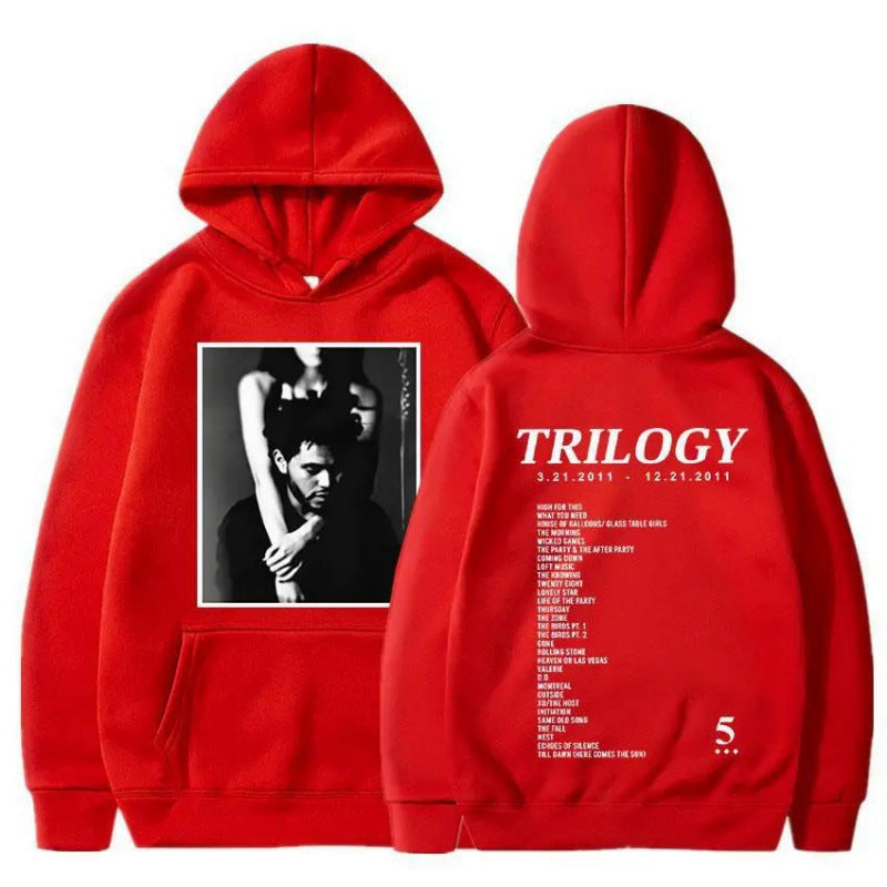 Damegenser med kunstnerisk fototrykk og unike bokstaver Skjora