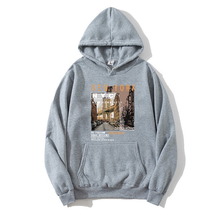 Damen Kapuzenpullover mit stylischem New York Druck Skjora
