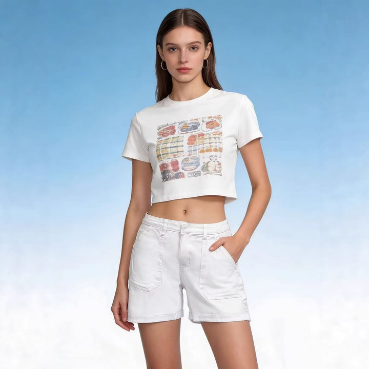 Dame casual sommer-shorts med side lommer og komfortabel passform Skjora