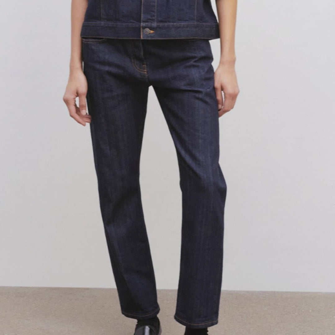 Dame rett skåret jeans med høy midje Skjora