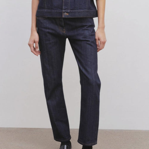 Dame rett skåret jeans med høy midje Skjora