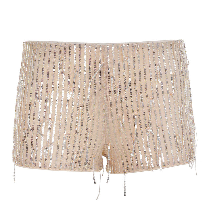 Dame Funksjons-Hotpants med elegant strassdesign Skjora
