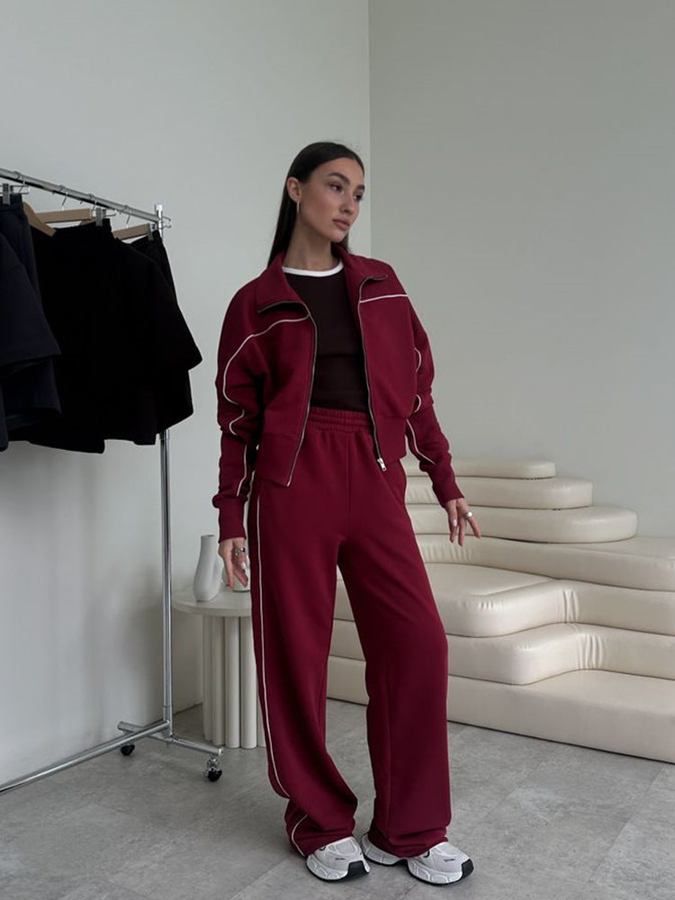 Dames sporty fritidssuit med raffinerte kontrastseam Skjora