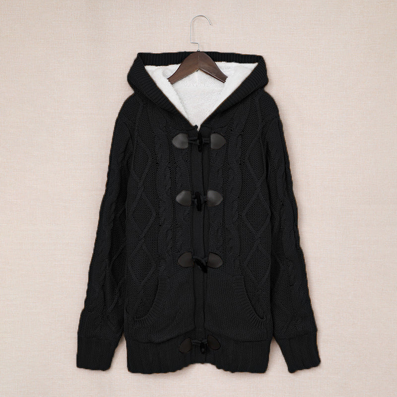 Dame cardigan med høy krage og komfortable knappedetaljer Skjora