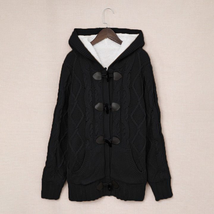 Dame cardigan med høy krage og komfortable knappedetaljer Skjora