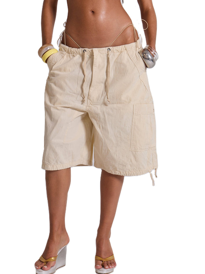 Dame casual korte Cargo-shorts med justerbar midje og praktiske lommer Skjora