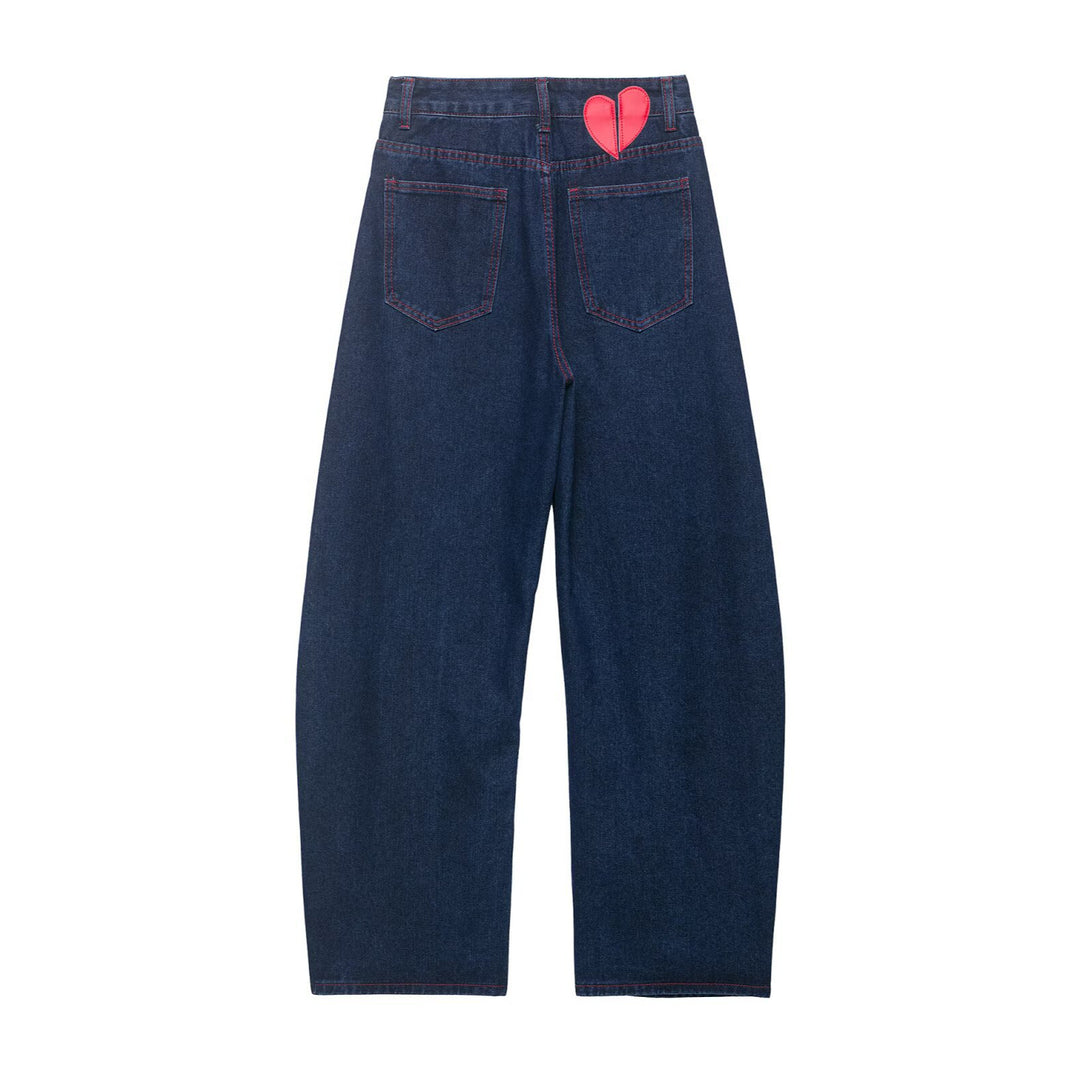 Dame Vide Jeans i avslappet snitt Skjora