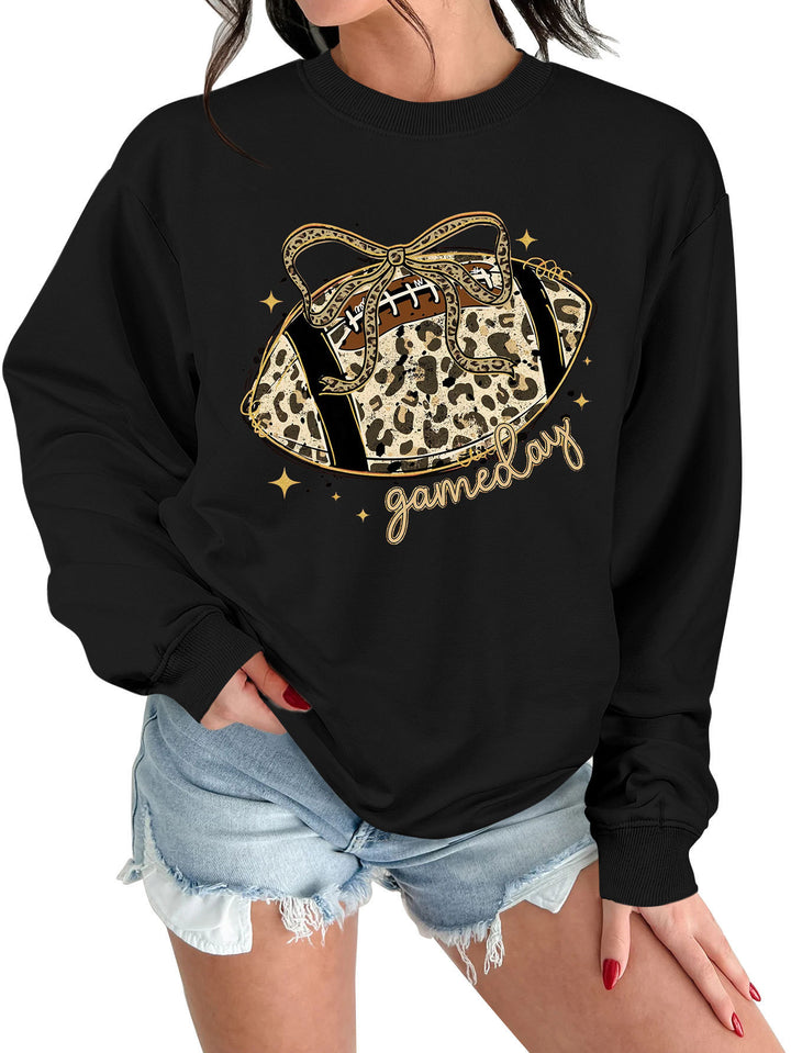 Dame sweatshirt med spennende sportsmotiv og avslappet snitt Skjora