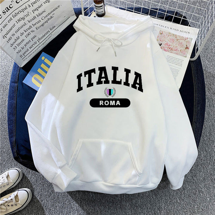 Women's hoodie with Italy print Skjora