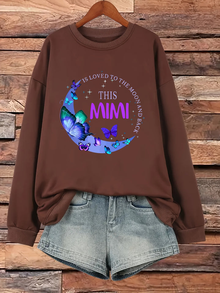 Kvinnens grafiske sweatshirt Skjora