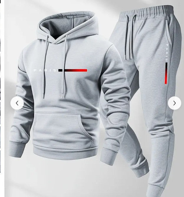 Damegenser og joggebukse sett med moderne Paris-design Skjora