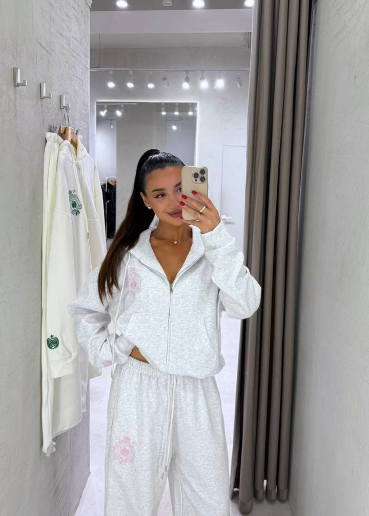 Kvinners Hip-Hop Fritidsdress med detaljelskende Logo Skjora