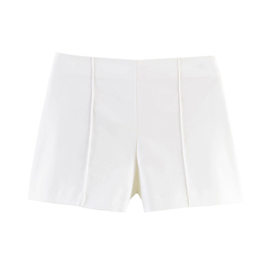 Dame elegante shorts med moderne plissee-detaljer Skjora