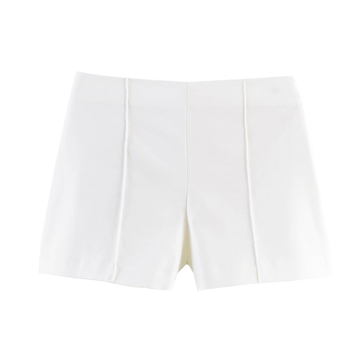 Dame elegante shorts med moderne plissee-detaljer Skjora
