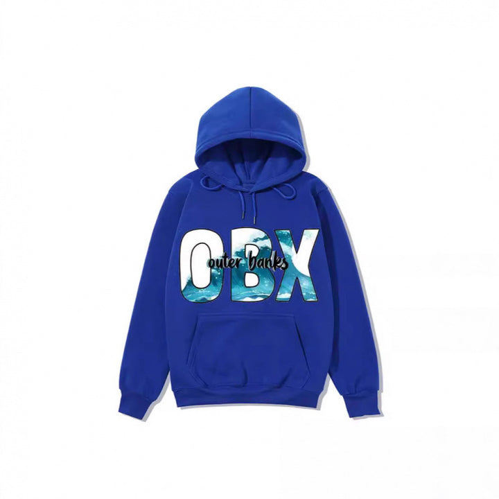 Women's Hooded Sweatshirt with Maritime Graphic Design Skjora