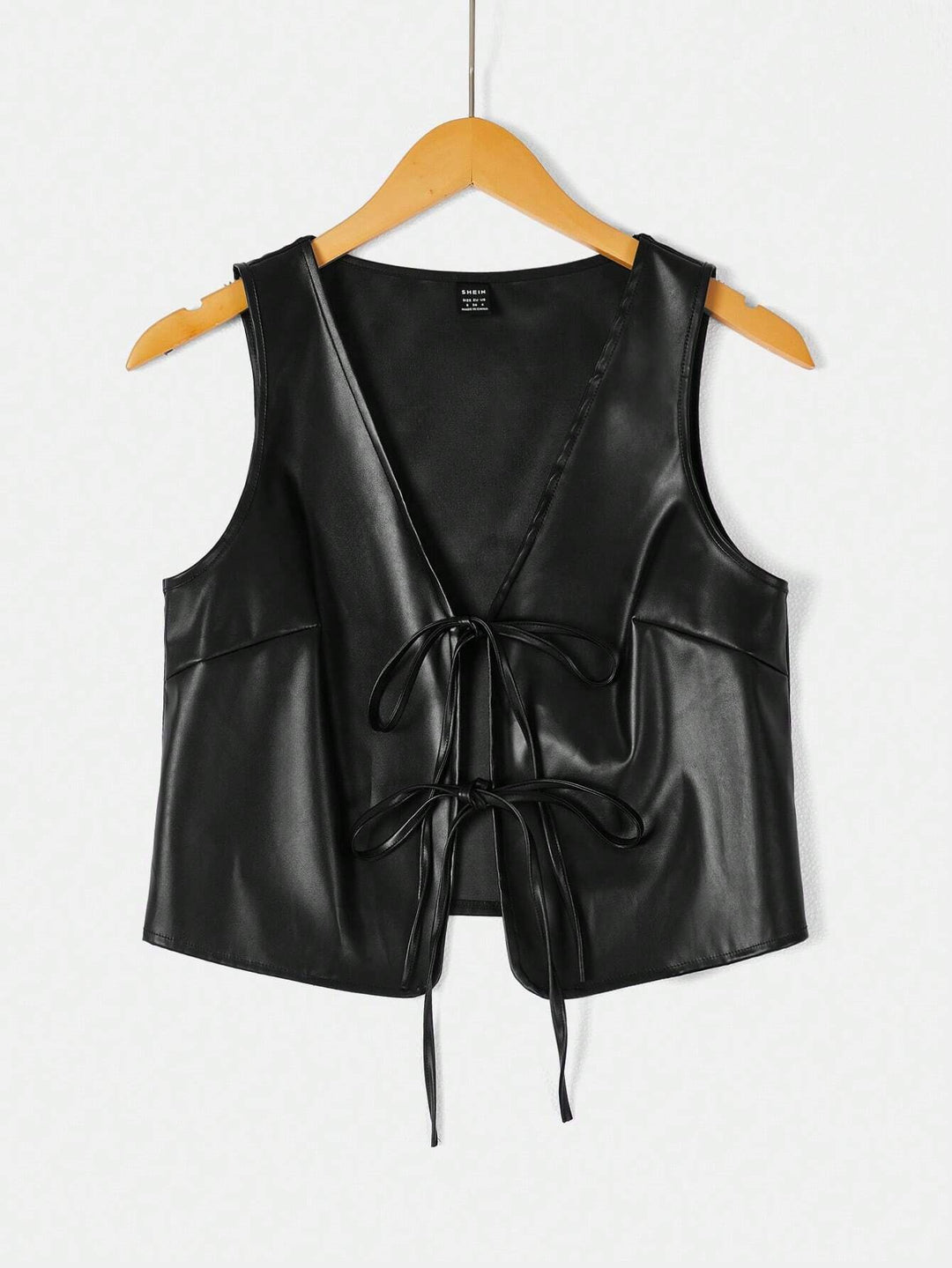 Damer elegant Cropped-Top med moderne snøring Skjora