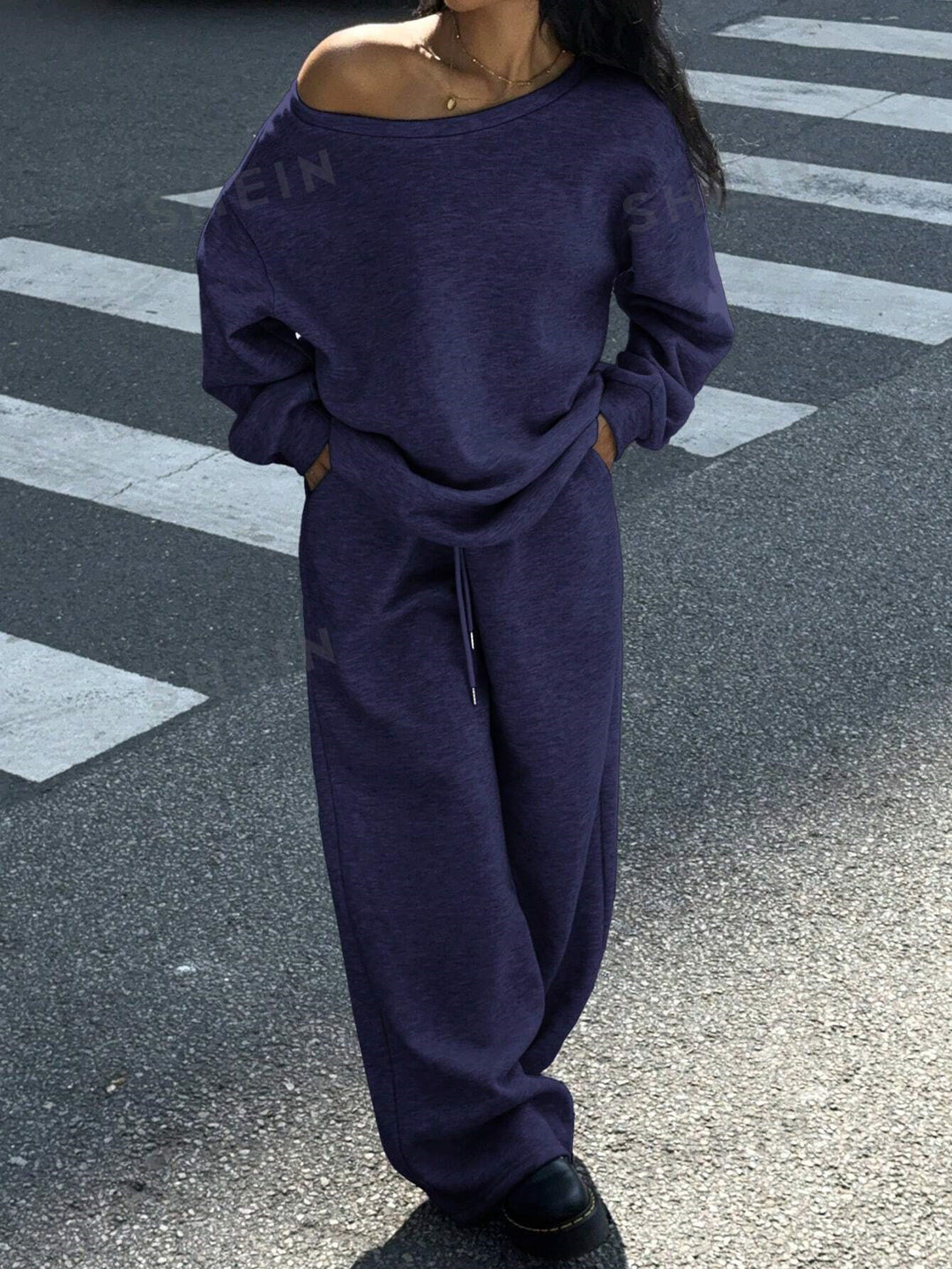 Women's Comfortable Oversized Sweatpants and Casual Sweater Heidi Fashion