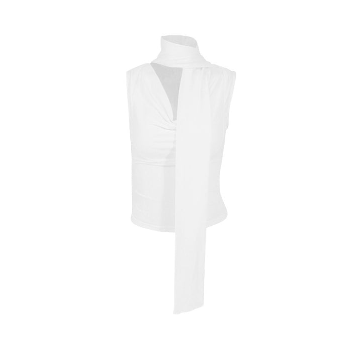 Dame Elegant overdel med moteriktig skjerf-design Skjora
