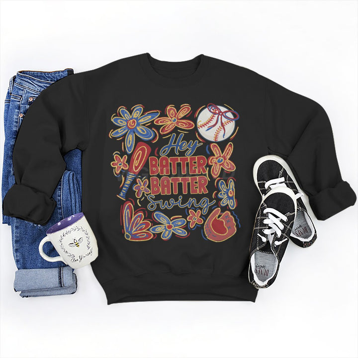 Damer sweatshirt med kreativ baseballmotiv og avslappet snitt Skjora