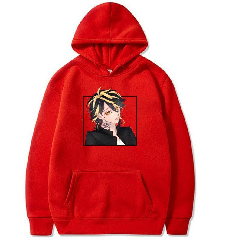 Dame hoodie med kunstnerisk design og behagelig passform Skjora
