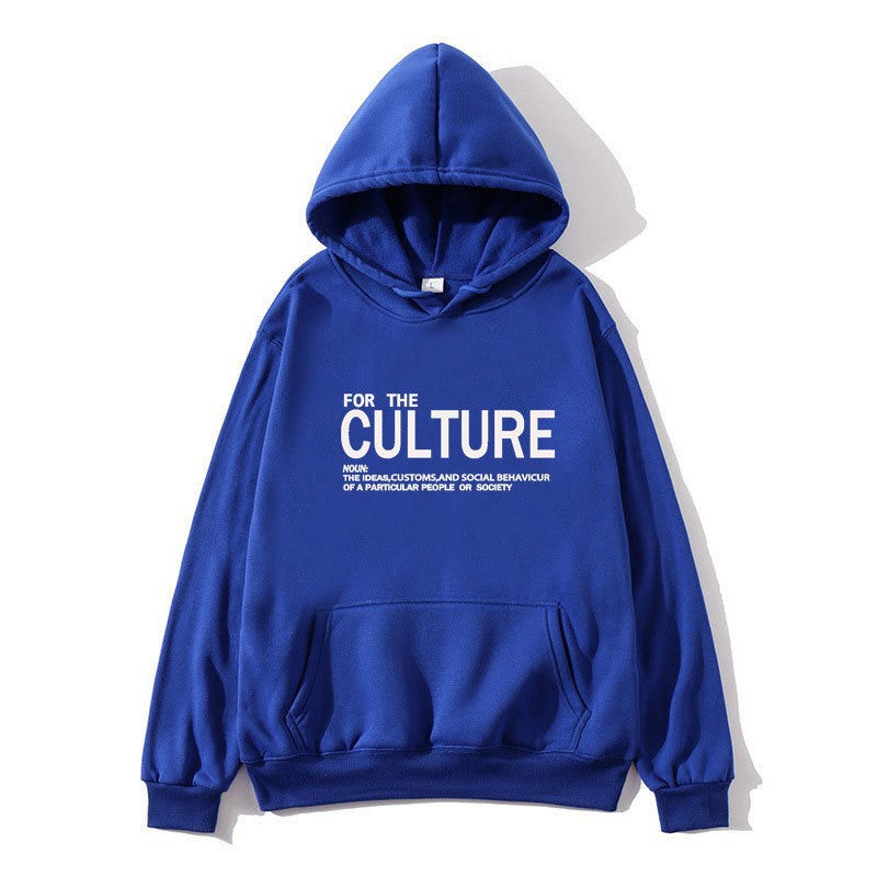 Damer hoodie med inspirerende kulturell trykk Skjora