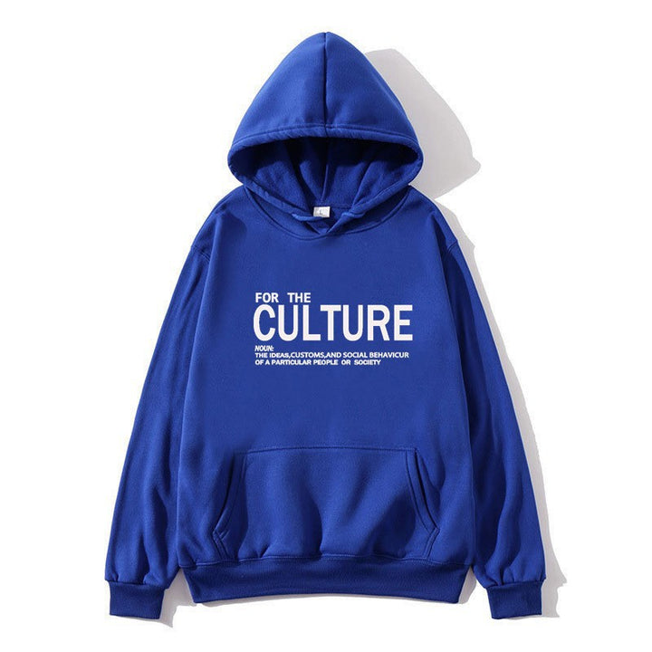 Damer hoodie med inspirerende kulturell trykk Skjora