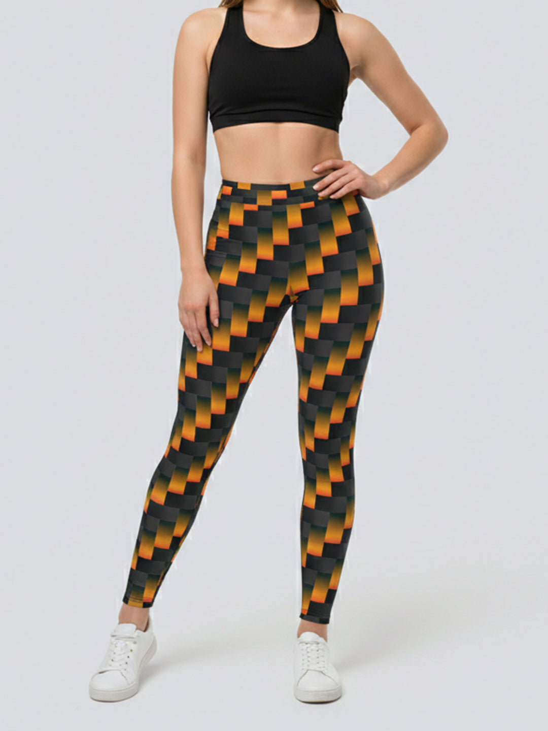 Damen Sportlegging mit stilvollem grafischen Design Skjora