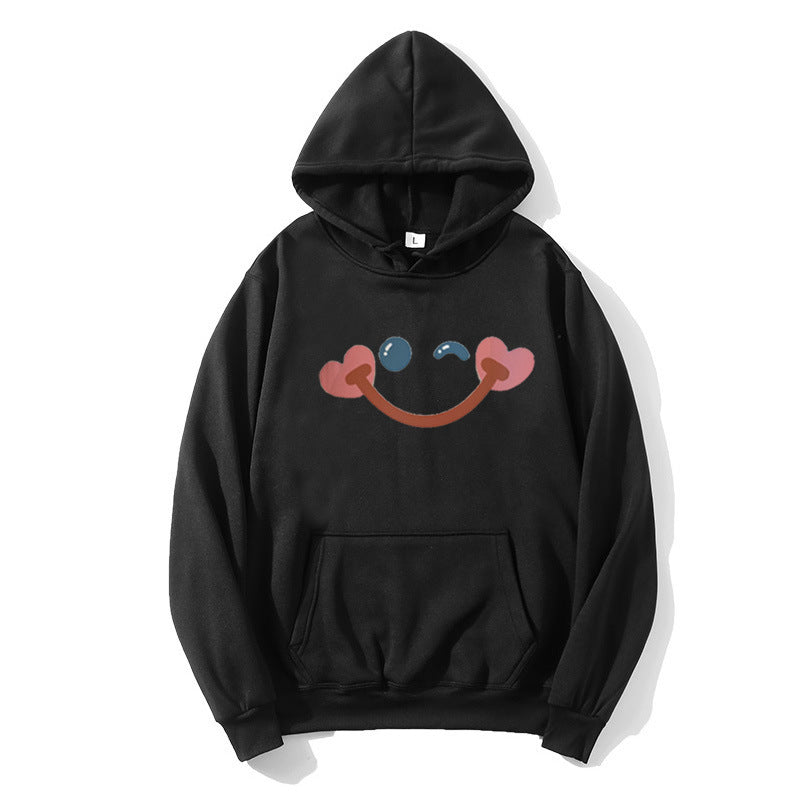 Dame hettegenser med glad smiley-design Skjora