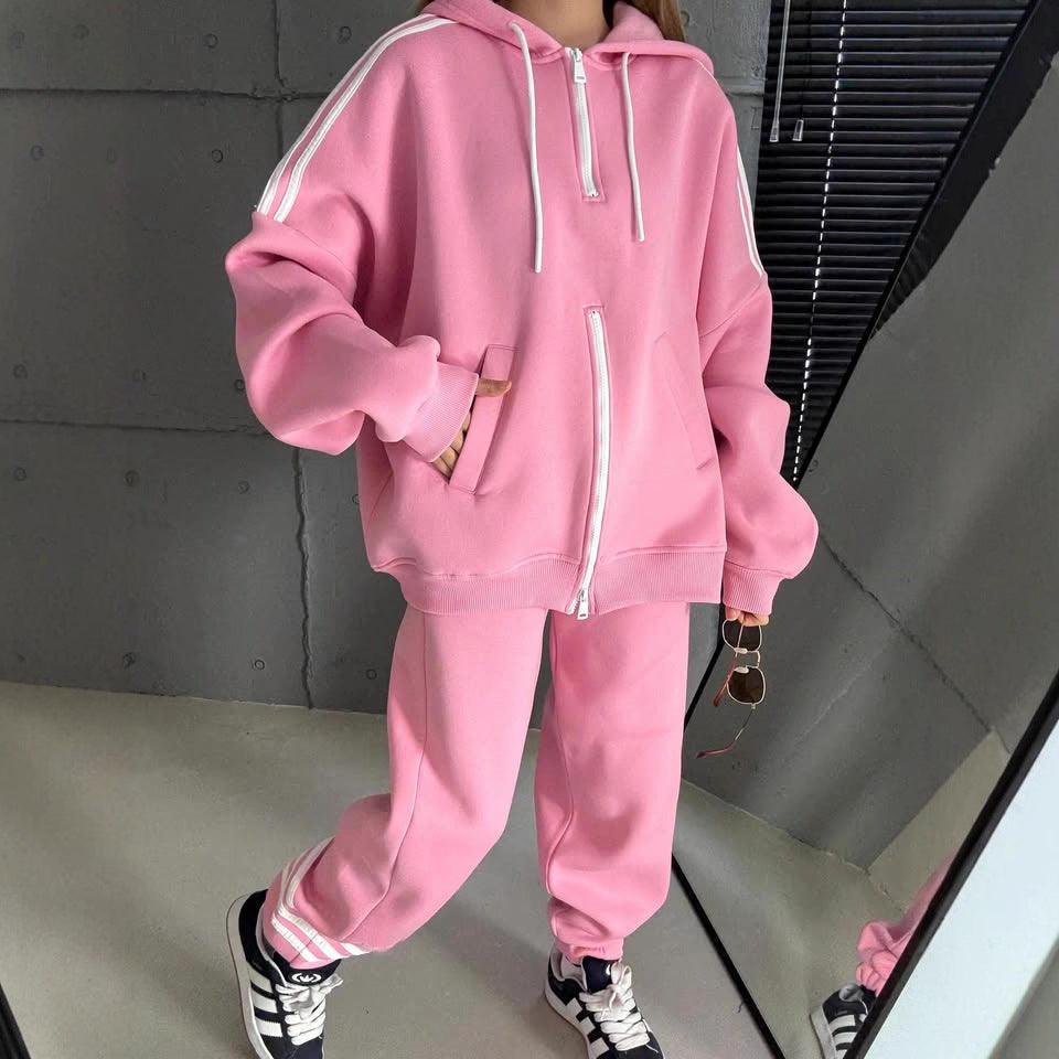 Dame jentedress oversized hettejakke med praktiske lommer Skjora