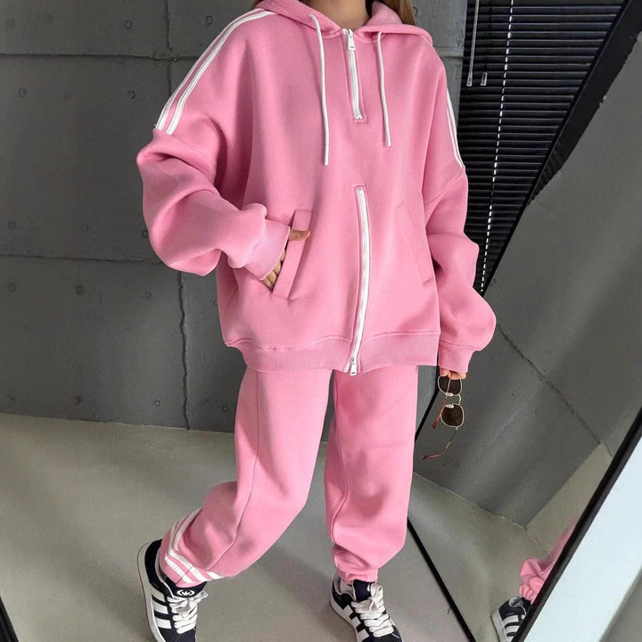 Dame jentedress oversized hettejakke med praktiske lommer Skjora
