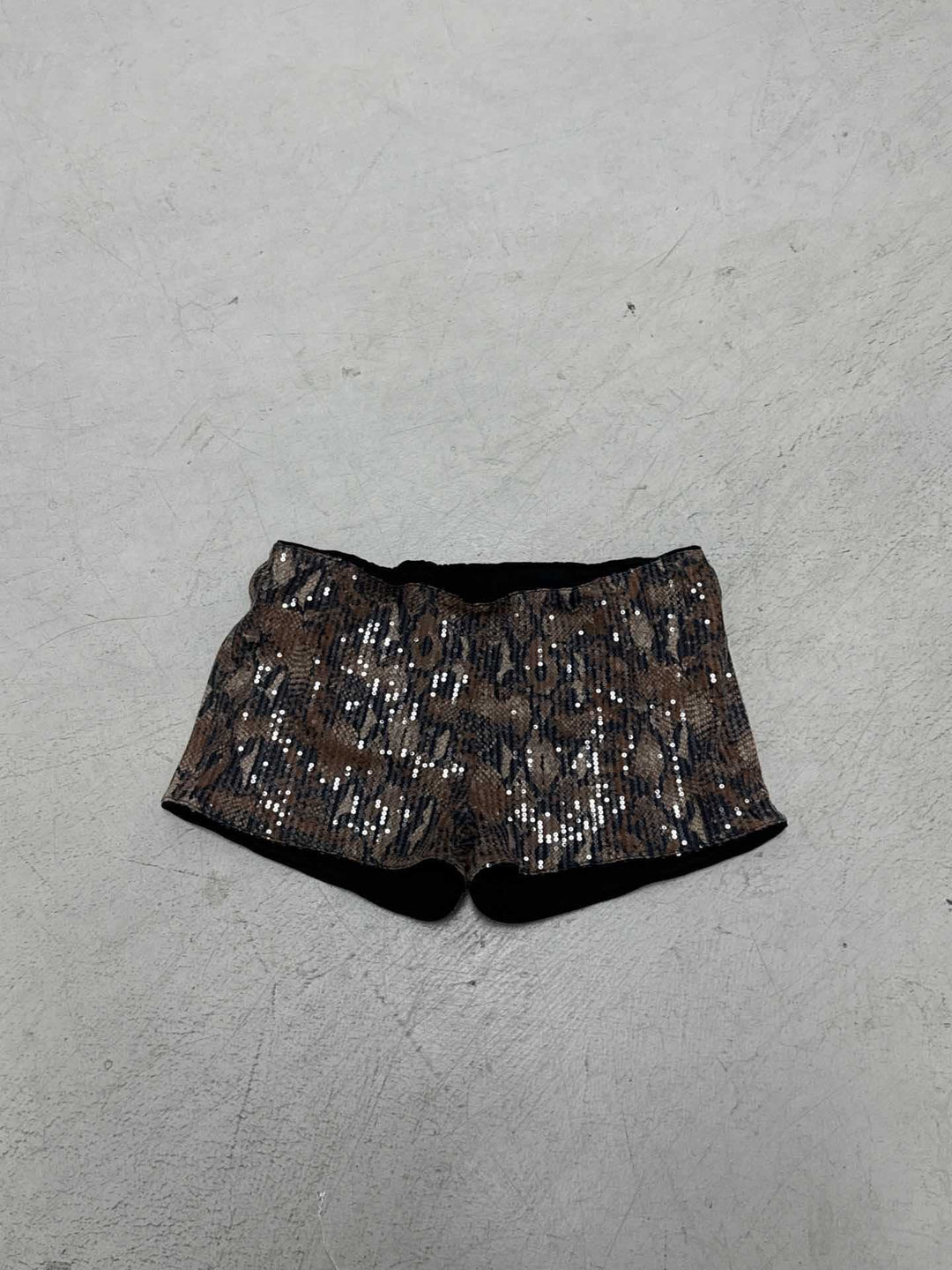 Damer Glitrende Topp og Shorts Sett Skjora