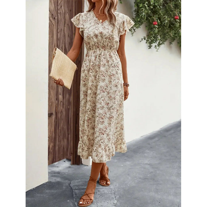 Dame Midi-kjole med blomsterdesign Skjora