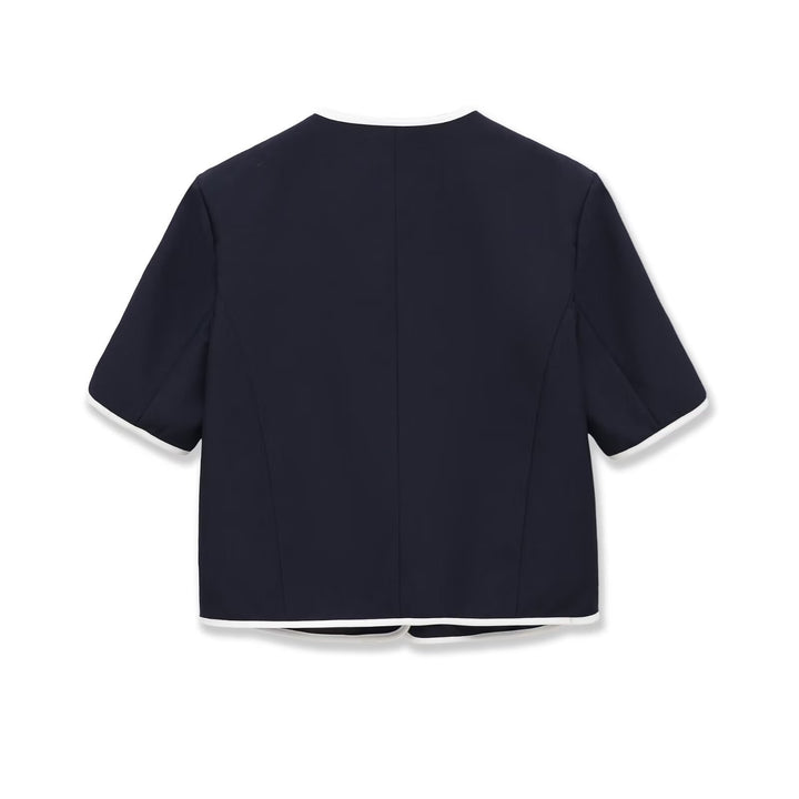 Dame trendy sett med elegant jakke og vide bukser Skjora