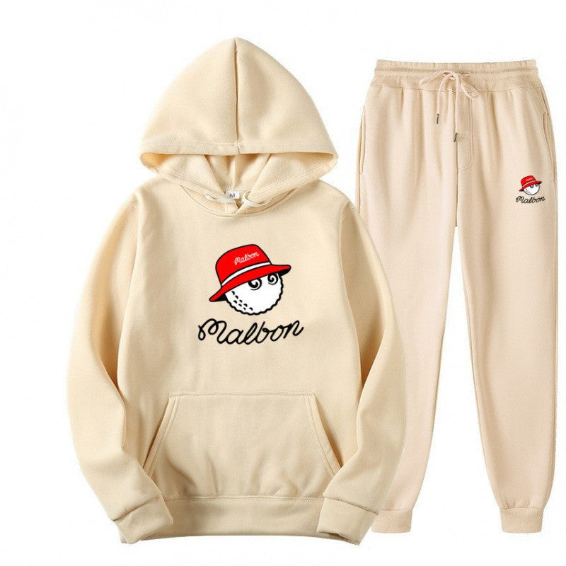 Dame hoodie sett for kvinner med leken grafisk design og praktiske lommer Skjora