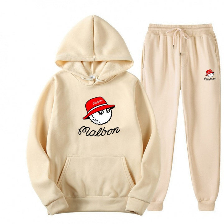 Dame hoodie sett for kvinner med leken grafisk design og praktiske lommer Skjora