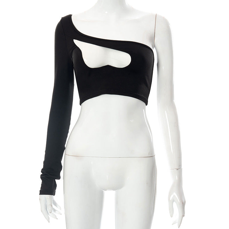 Damer asymmetrisk Cut-Out Skjorte Skjora