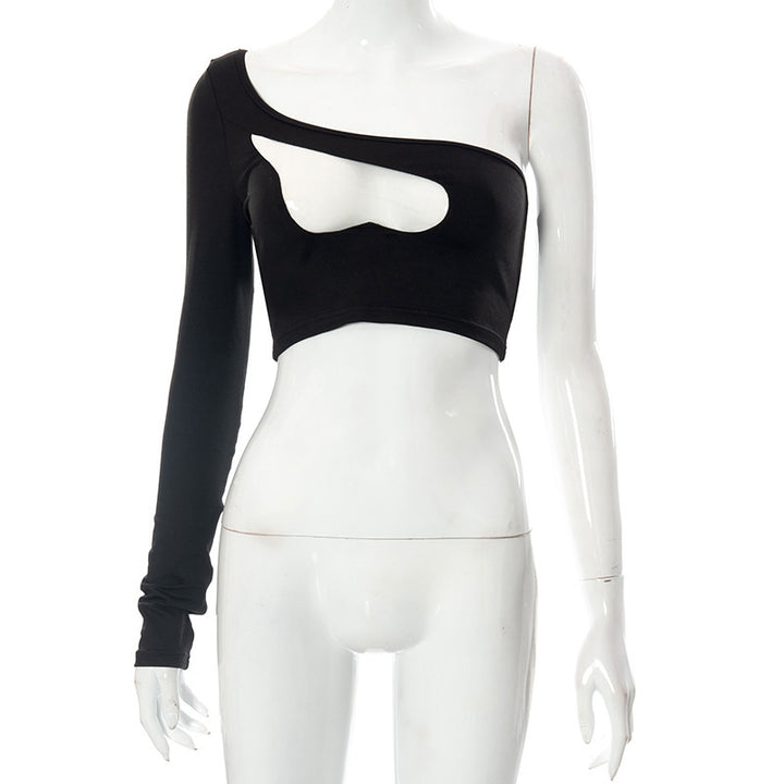 Damer asymmetrisk Cut-Out Skjorte Skjora