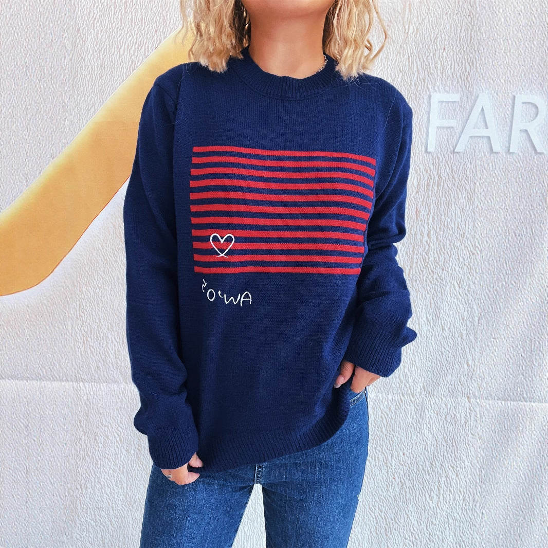 Dames koselig sweatshirt med grafisk trykk Skjora