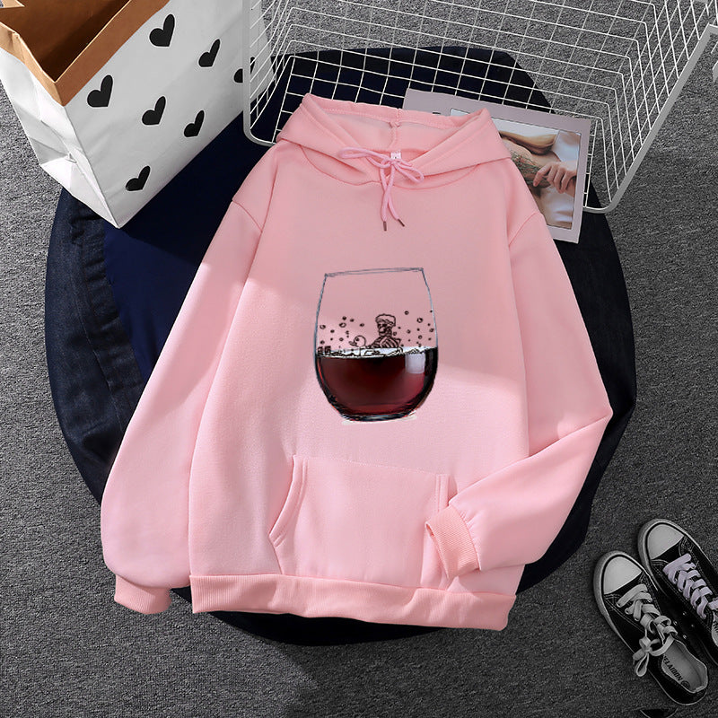 Dame hettejakke med kunstnerisk glassdesign Skjora