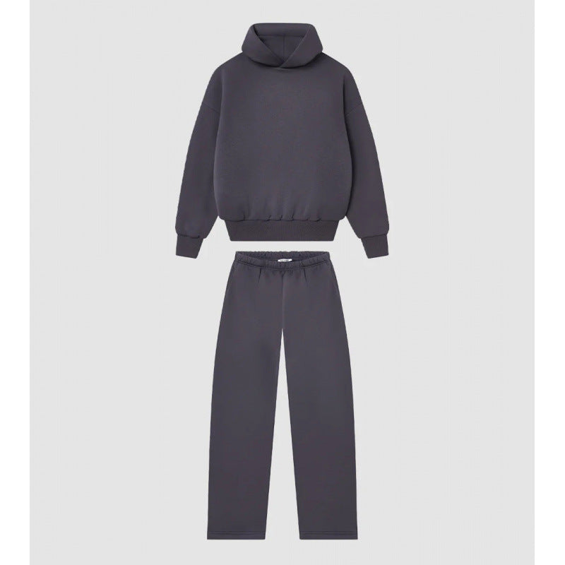 Kvinnenes Cozy Sweatshirt og Bukse Sett med Høy Krage og Casual Fit Skjora