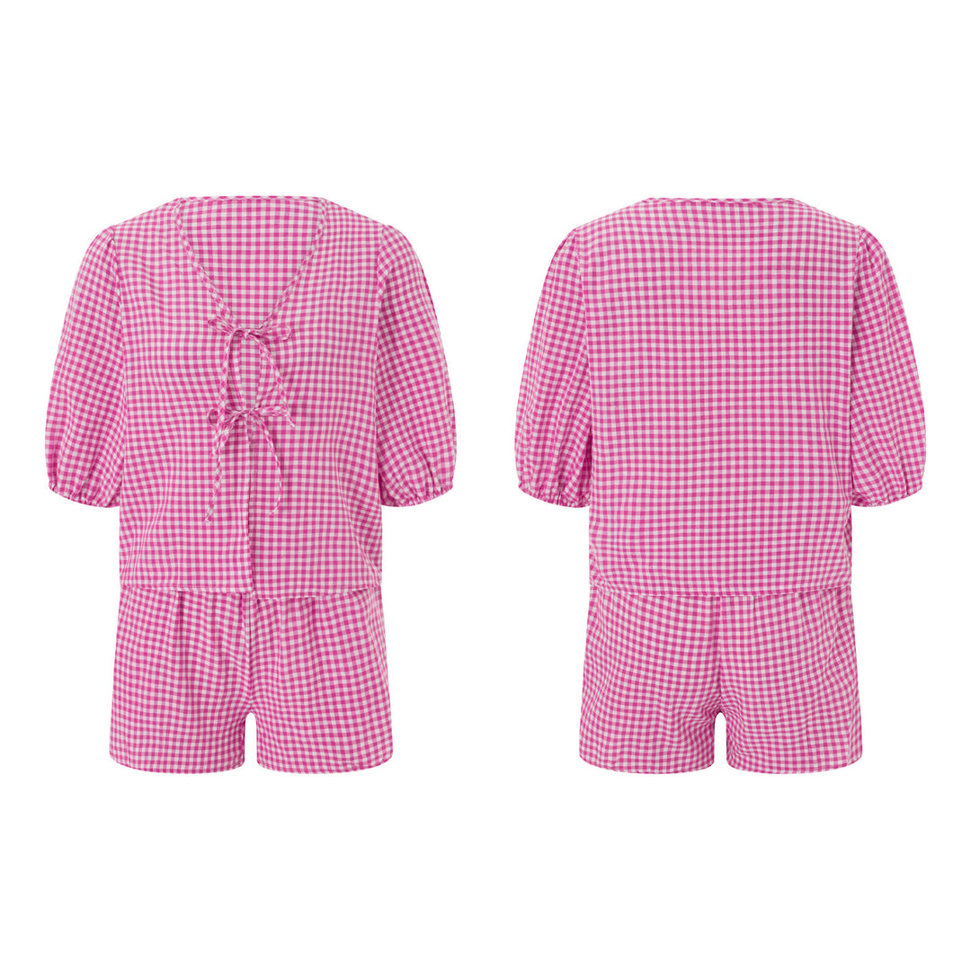 Dame rutete fritids-set Skjora